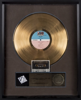 Jimmy Page and Paul Rodgers "The Firm" Gold RIAA Sales Award 